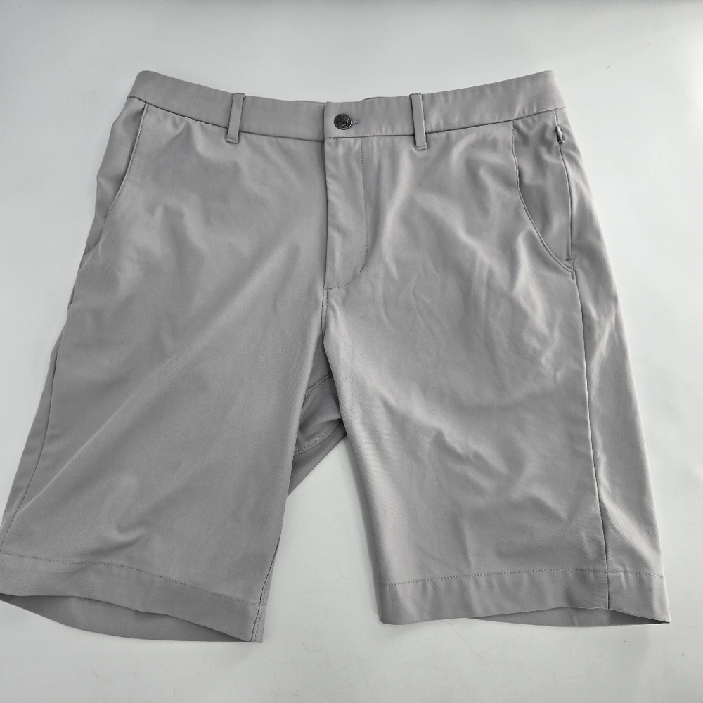 Johnnie O Cross Country Performance Shorts Quarry Grey Men’s Size 33